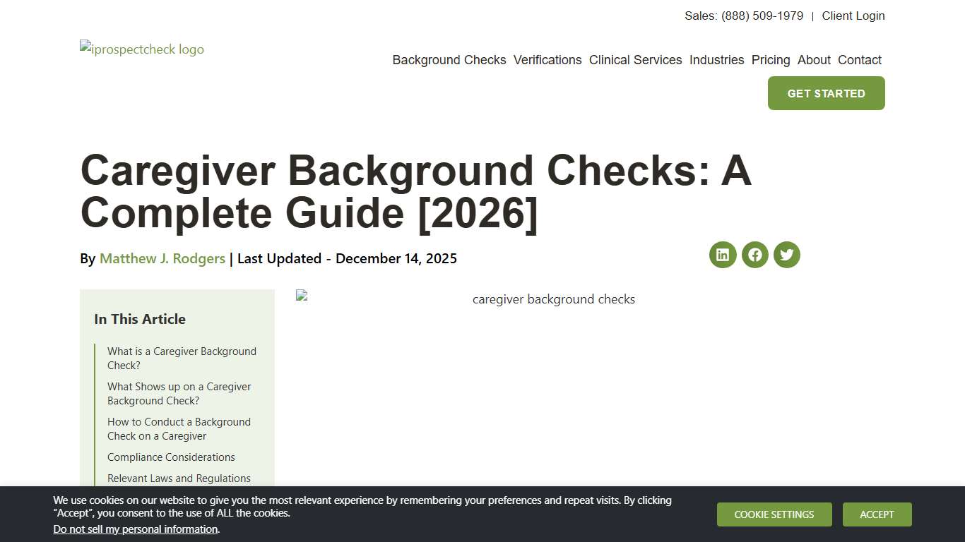 Caregiver Background Checks: A Complete Guide [2026] - iprospectcheck