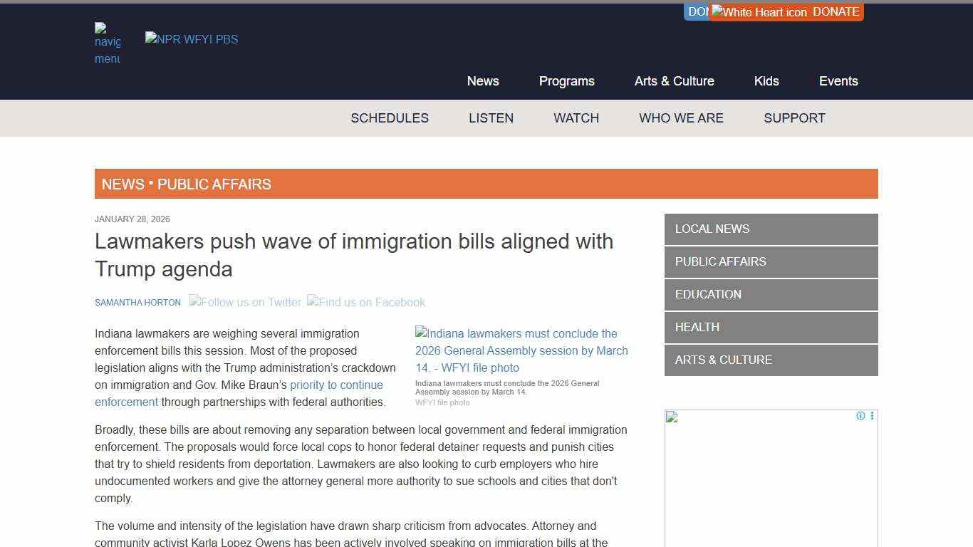 Lawmakers push wave of immigration bills aligned with Trump agenda